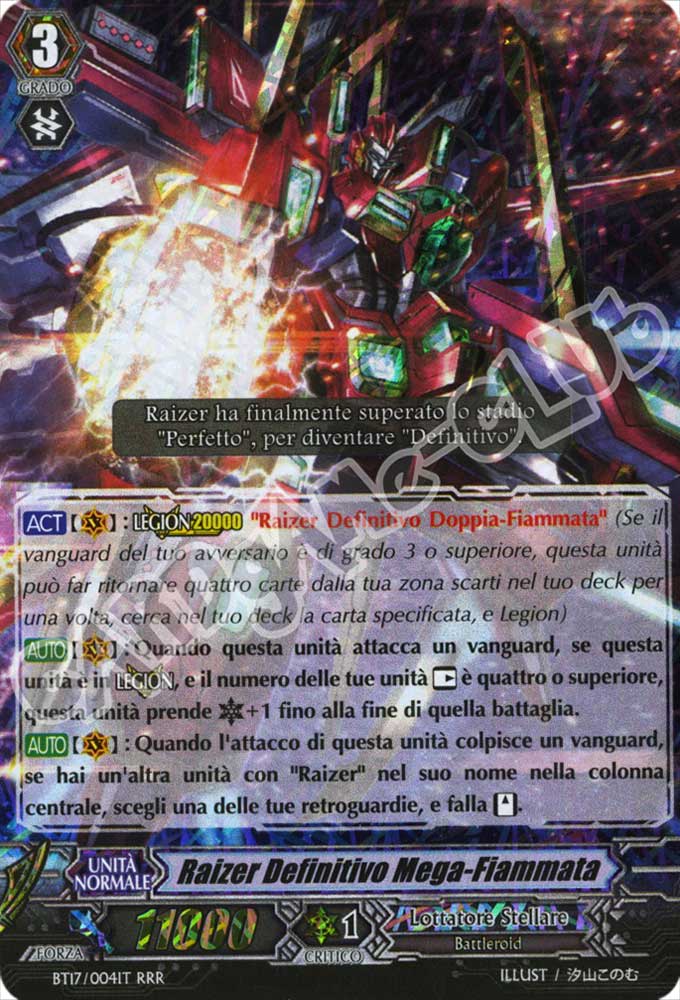 BT17-IT004 Raizer Definitivo Mega-Fiammata tripla rara foil (IT) -NEAR MINT-