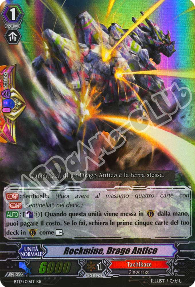 BT17-IT016 Rockmine, Drago Antico doppia rara foil (IT) -NEAR MINT-
