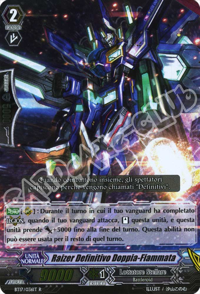 BT17-IT036 Raizer Definitivo Doppia-Fiammata rara foil (IT) -NEAR MINT-