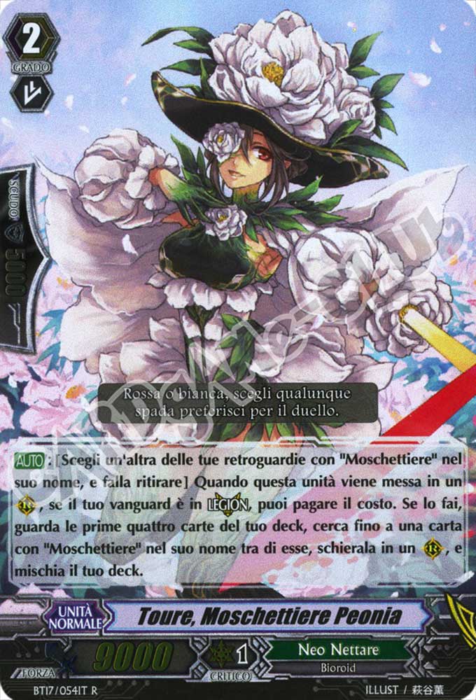 BT17-IT054 Toure, Moschettiere Peonia rara foil (IT) -NEAR MINT-