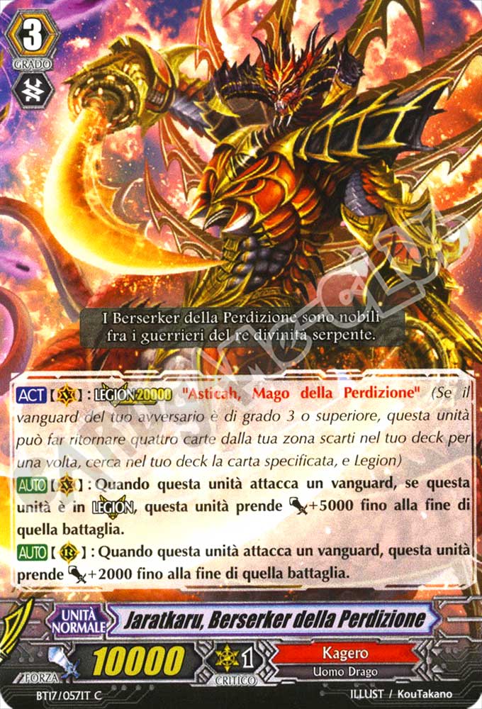 BT17-IT057 Jaratkaru, Berserker della Perdizione comune normale (IT) -NEAR MINT-