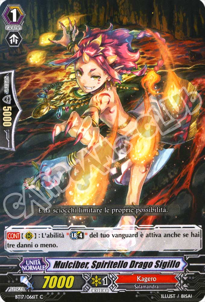 BT17-IT066 Mulciber, Spiritello Drago Sigillo comune normale (IT) -NEAR MINT-