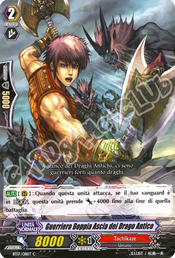 BT17-IT081 Guerriero Doppia Ascia dei Drago Antico comune normale (IT) -NEAR MINT-