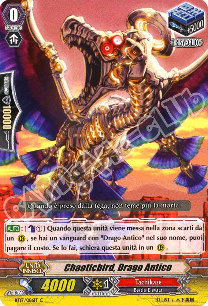 BT17-IT086 Chaoticbird, Drago Antico comune normale (IT) -NEAR MINT-