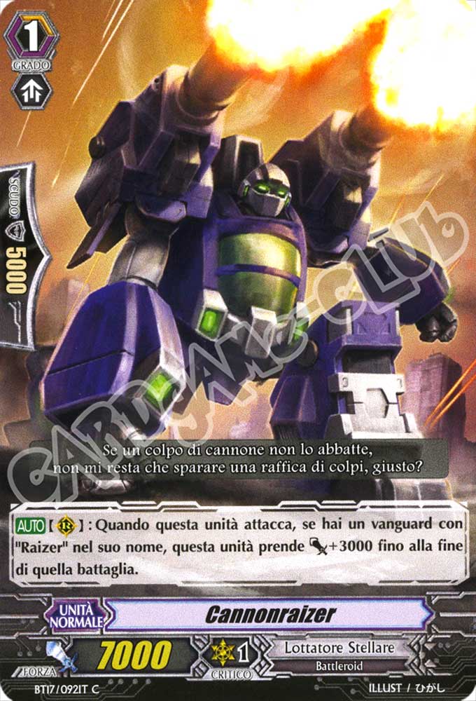 BT17-IT092 Cannonraizer comune normale (IT) -NEAR MINT-