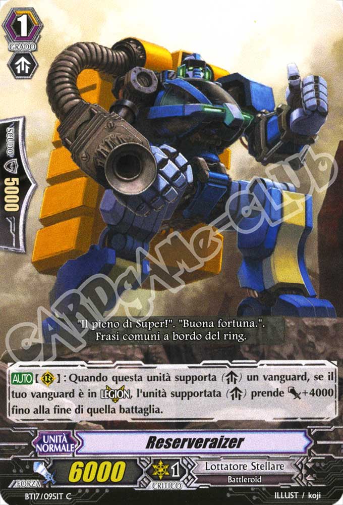 BT17-IT095 Reserveraizer comune normale (IT) -NEAR MINT-