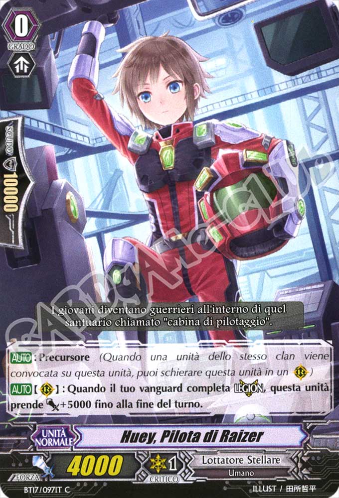 BT17-IT097 Huey, Pilota di Raizer comune normale (IT) -NEAR MINT-