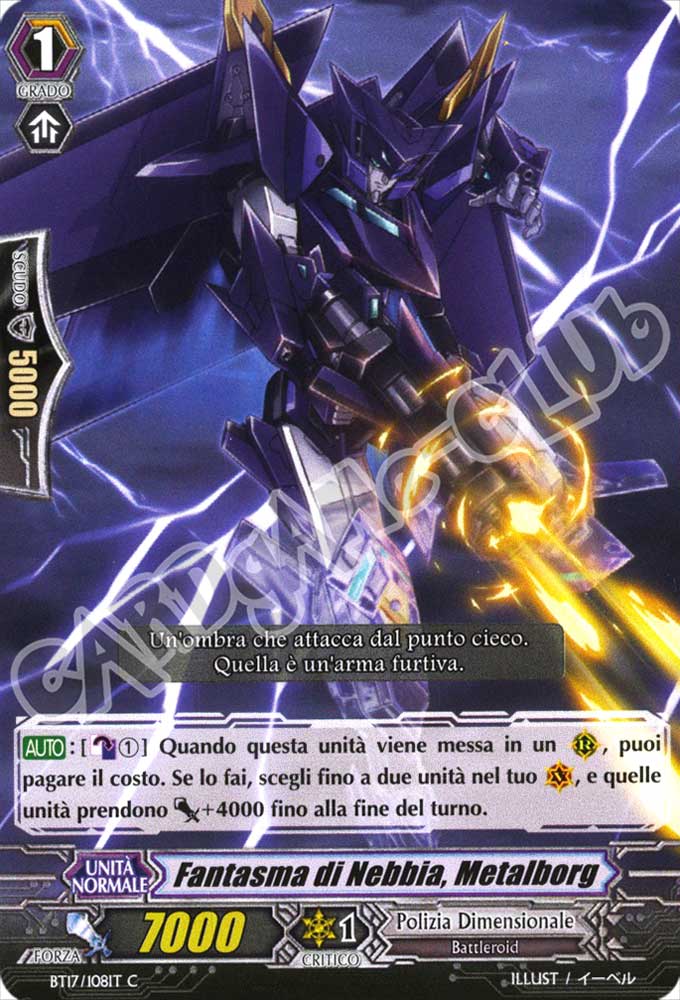 BT17-IT108 Fantasma di Nebbia, Metalborg comune normale (IT) -NEAR MINT-