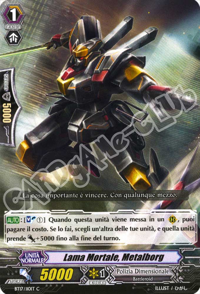 BT17-IT110 Lama Mortale, Metalborg comune normale (IT) -NEAR MINT-