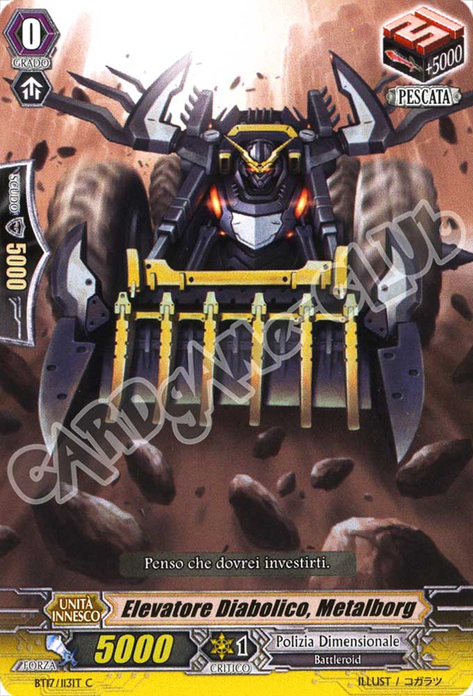 BT17-IT113 Elevatore Diabolico, Metalborg comune normale (IT) -NEAR MINT-