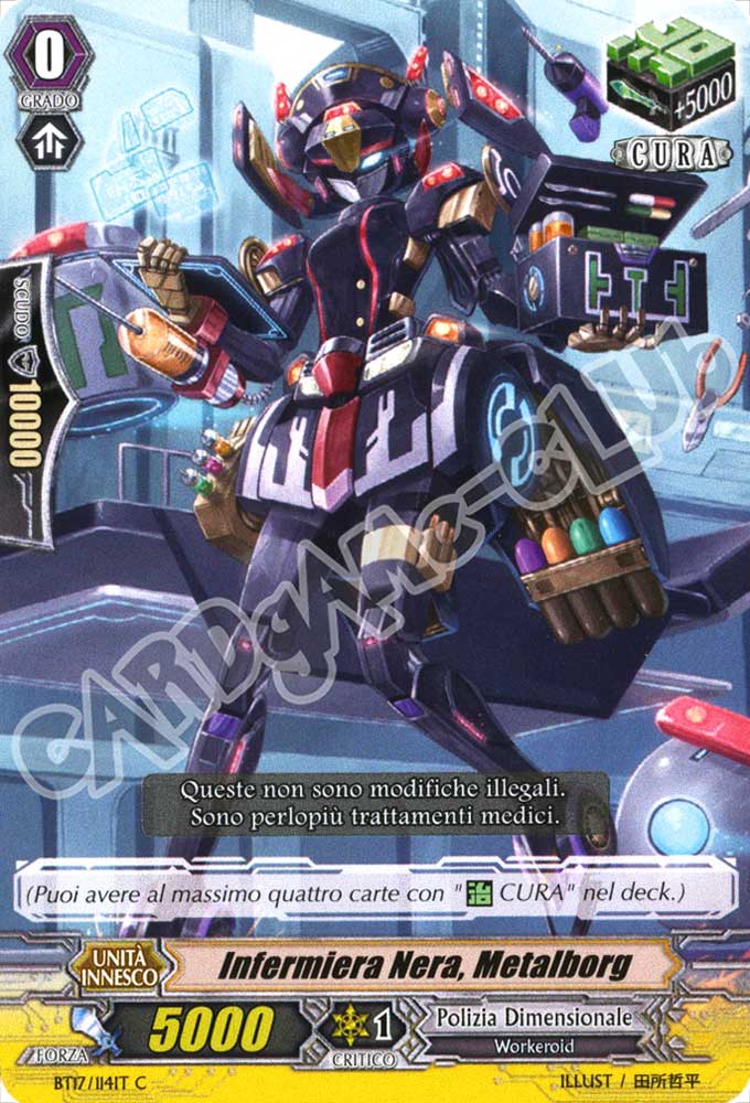 BT17-IT114 Infermiera Nera, Metalborg comune normale (IT) -NEAR MINT-