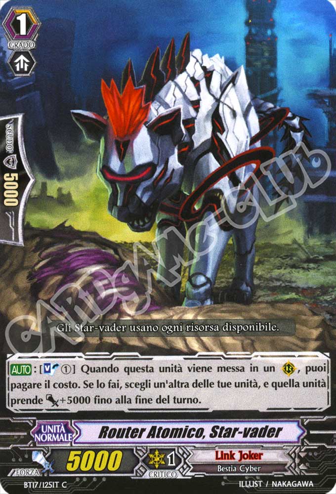 BT17-IT125 Router Atomico, Star-vader comune normale (IT) -NEAR MINT-