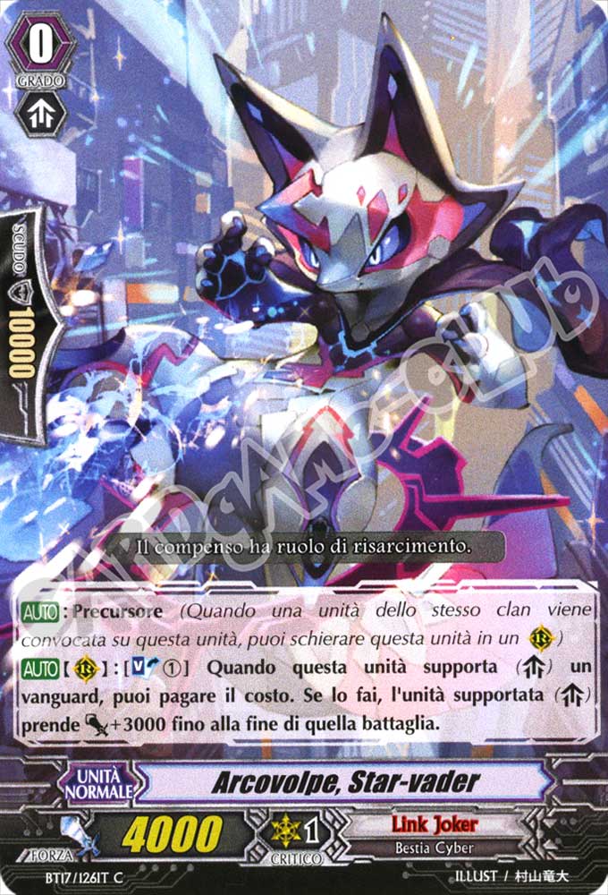 BT17-IT126 Arcovolpe, Star-vader comune normale (IT) -NEAR MINT-