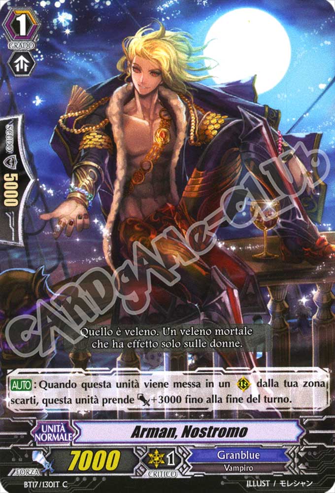 BT17-IT130 Arman, Nostromo comune normale (IT) -NEAR MINT-