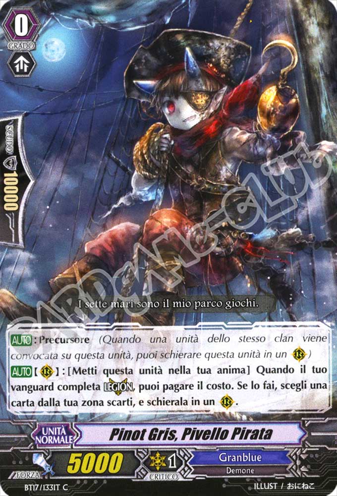 BT17-IT133 Pinot Gris, Pivello Pirata comune normale (IT) -NEAR MINT-