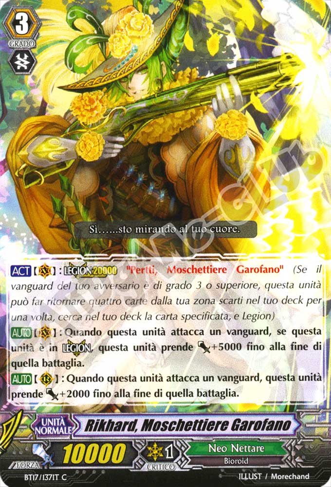 BT17-IT137 Rikhard, Moschettiere Garofano comune normale (IT) -NEAR MINT-