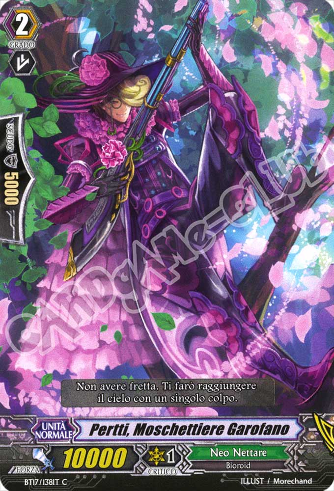 BT17-IT138 Pertti, Moschettiere Garofano comune normale (IT) -NEAR MINT-