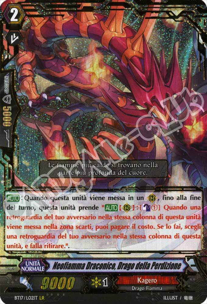 BT17-ITL02 Neofiamma Draconico, Drago della Perdizione legion foil (IT) -NEAR MINT-