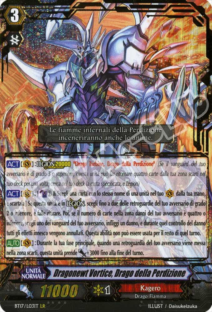 BT17-ITL03 Dragonewt Vortice, Drago della Perdizione legion foil (IT) -NEAR MINT-