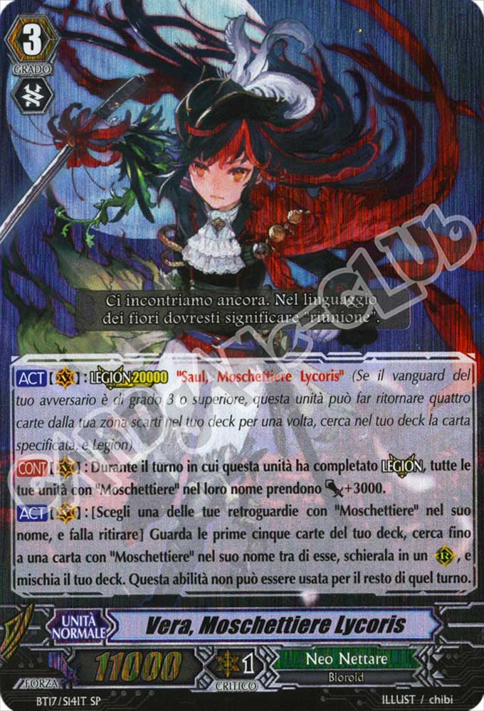 BT17-ITS14 Vera, Moschettiere Lycoris speciale foil (IT) -NEAR MINT-