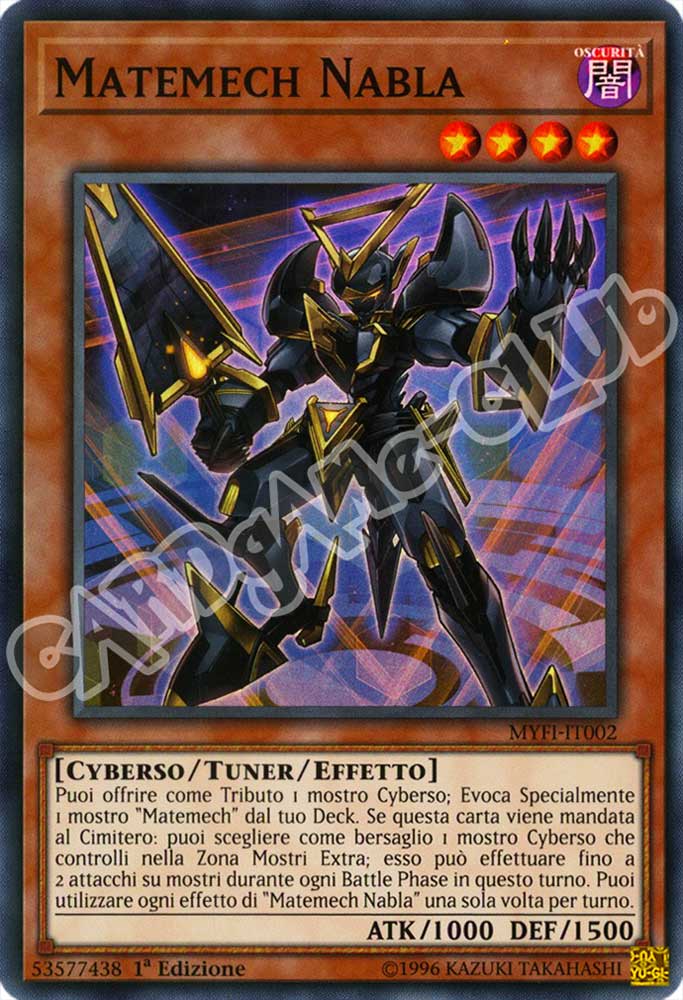 MYFI-IT002 Matemech Nabla super rara 1a Edizione (IT) -NEAR MINT-