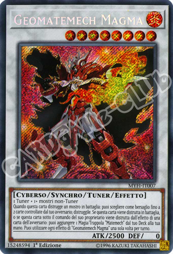 MYFI-IT007 Geomatemech Magma rara segreta 1a Edizione (IT) -NEAR MINT-