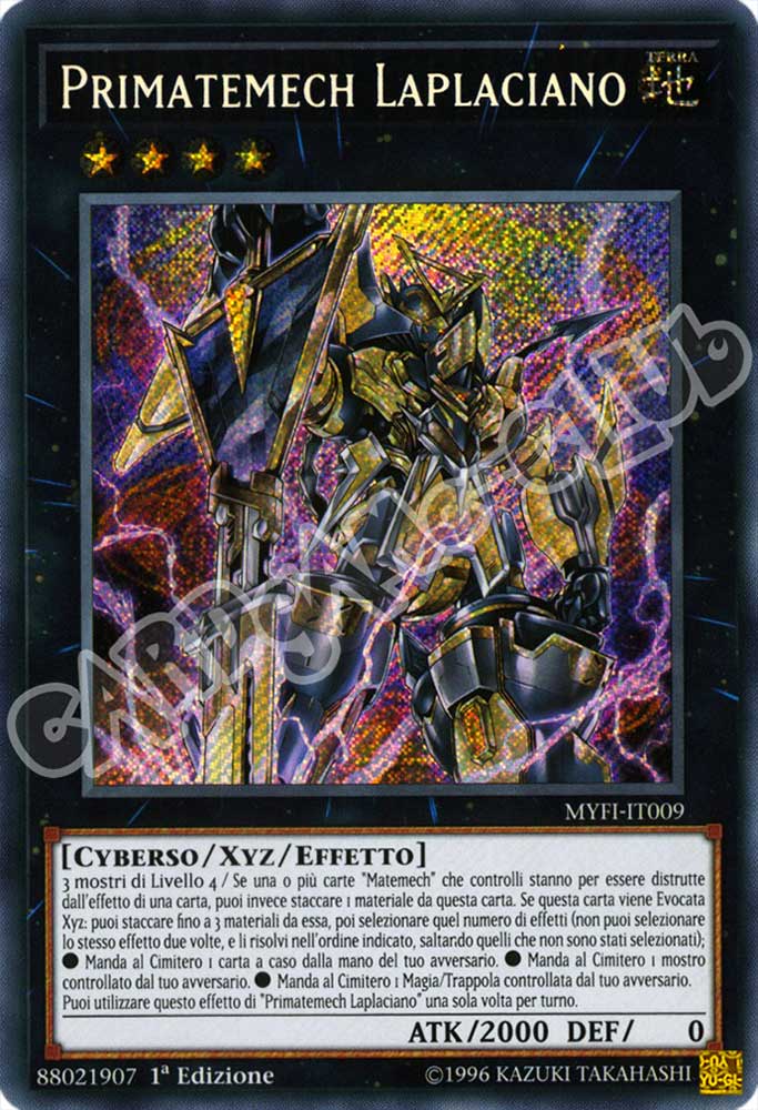 MYFI-IT009 Primatemech Laplaciano rara segreta 1a Edizione (IT) -NEAR MINT-
