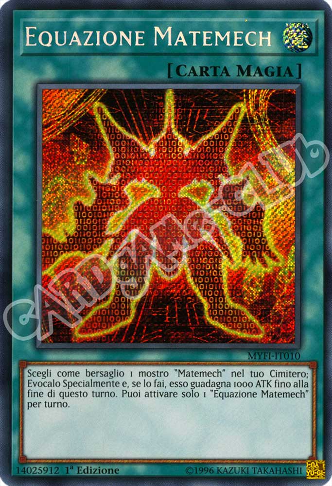 MYFI-IT010 Equazione Matemech rara segreta 1a Edizione (IT) -NEAR MINT-