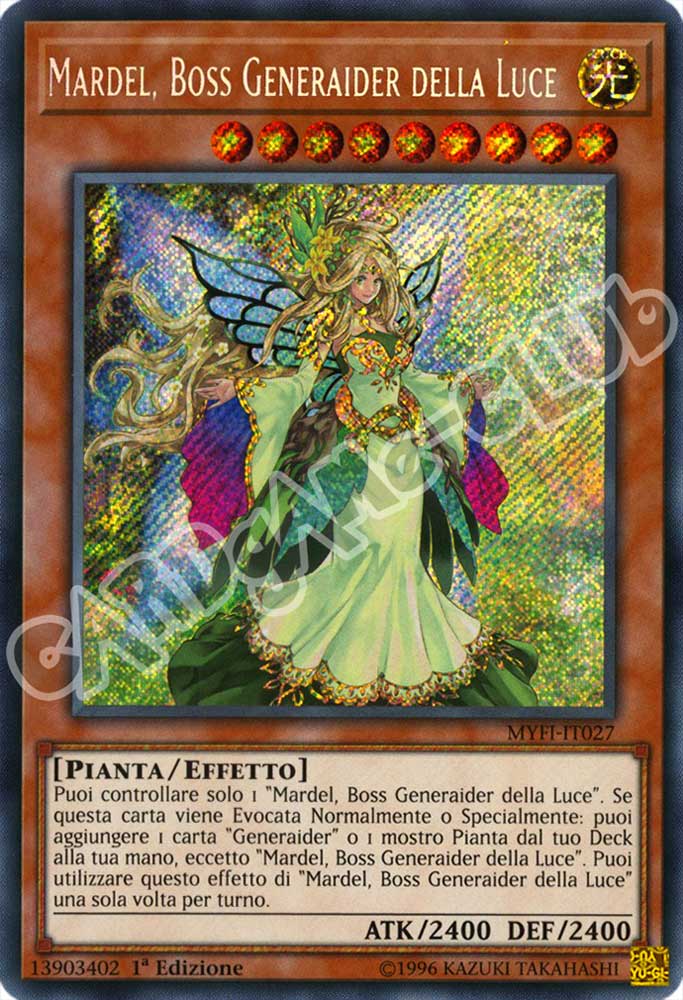 MYFI-IT027 Mardel, Boss Generaider della Luce rara segreta 1a Edizione (IT) -NEAR MINT-