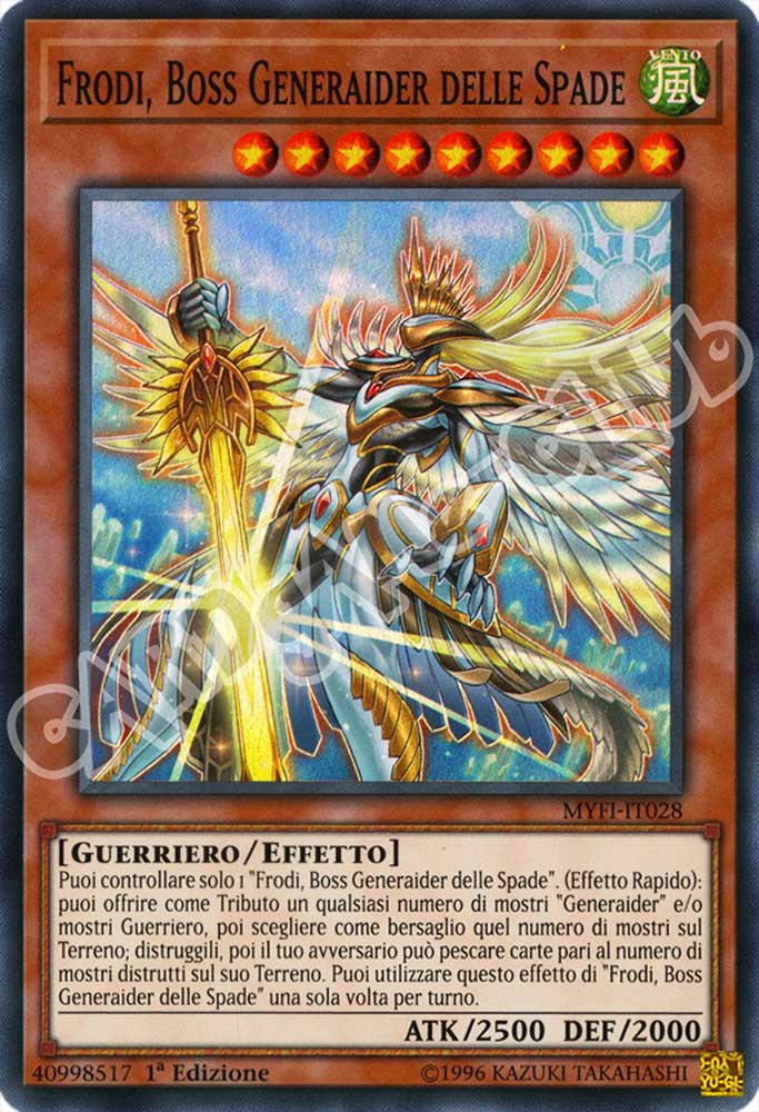MYFI-IT028 Frodi, Boss Generaider delle Spade super rara 1a Edizione (IT) -NEAR MINT-