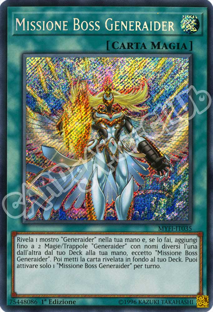 MYFI-IT035 Missione Boss Generaider rara segreta 1a Edizione (IT) -NEAR MINT-