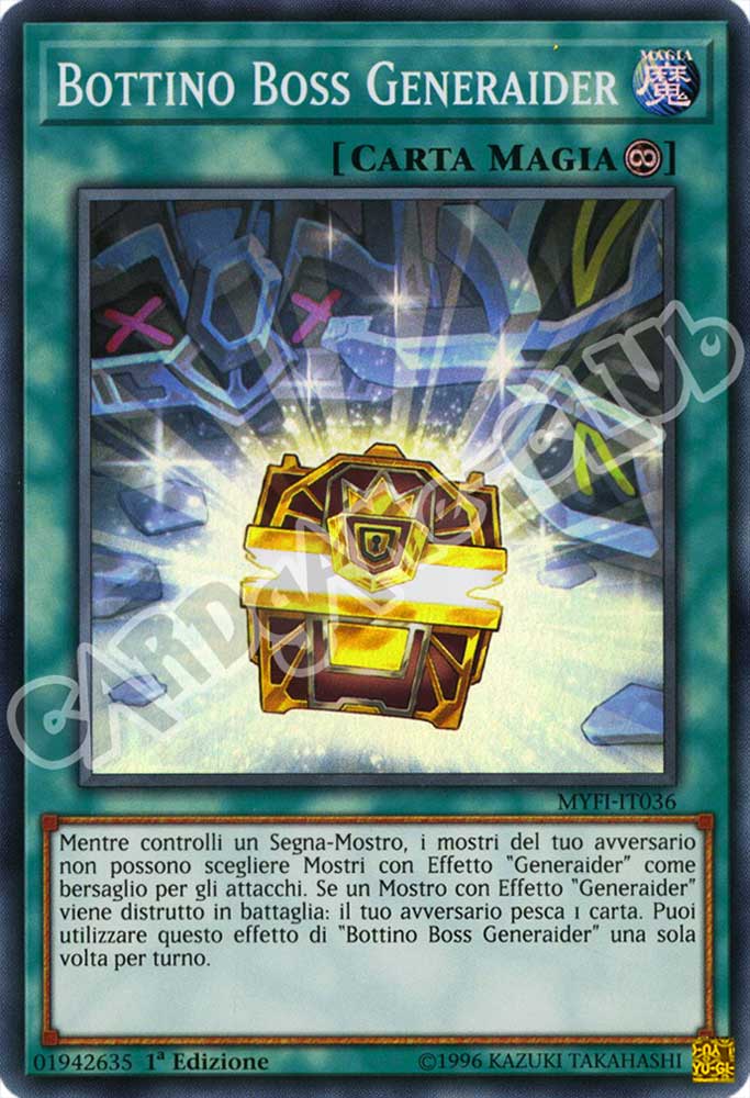 MYFI-IT036 Bottino Boss Generaider super rara 1a Edizione (IT) -NEAR MINT-