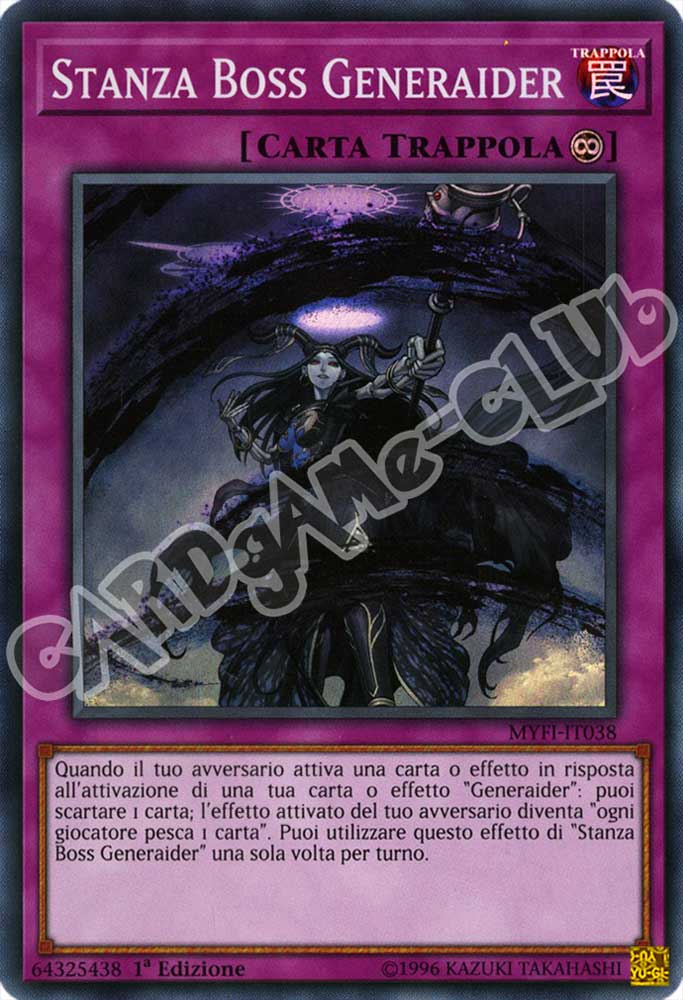 MYFI-IT038 Stanza Boss Generaider super rara 1a Edizione (IT) -NEAR MINT-