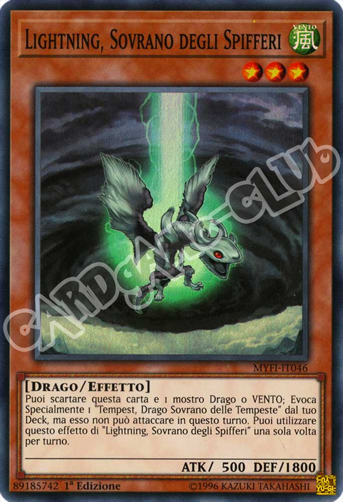 MYFI-IT046 Lightning, Sovrano degli Spifferi super rara 1a Edizione (IT) -NEAR MINT-