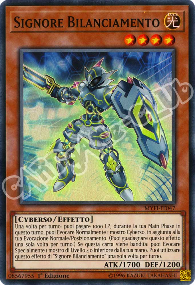 MYFI-IT047 Signore Bilanciamento super rara 1a Edizione (IT) -NEAR MINT-