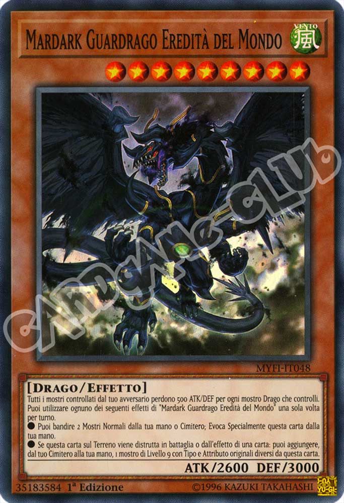 MYFI-IT048 Mardark Guardrago Eredita' del Mondo super rara 1a Edizione (IT) -NEAR MINT-