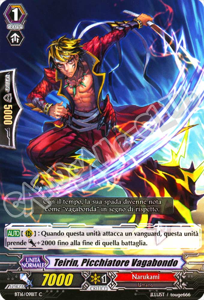 BT16-IT098 Teirin, Picchiatore Vagabondo comune normale (IT) -NEAR MINT-