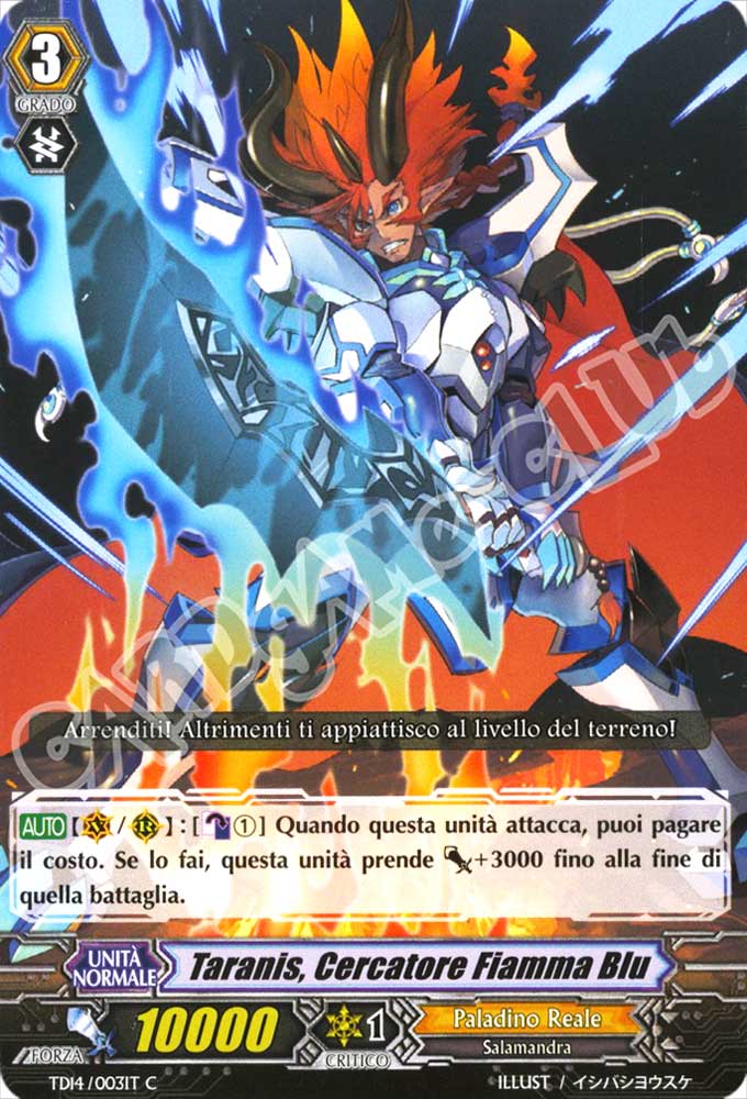 TD14-IT003 Taranis, Cercatore Fiamma Blu comune normale (IT) -NEAR MINT-