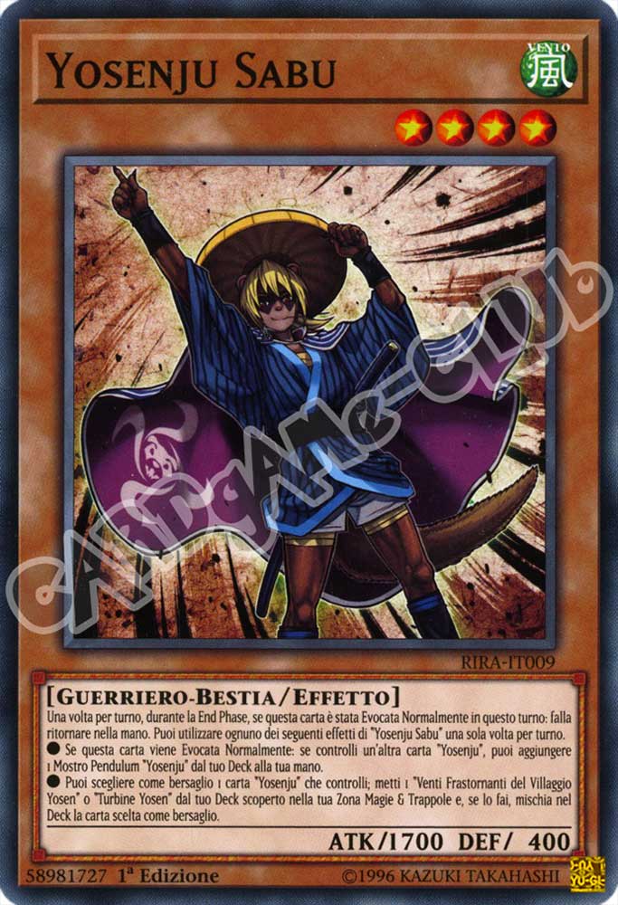 RIRA-IT009 Yosenju Sabu comune 1a Edizione (IT) -NEAR MINT-