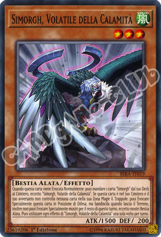 RIRA-IT019 Simorgh, Volatile della Calamita' comune 1a Edizione (IT) -NEAR MINT-