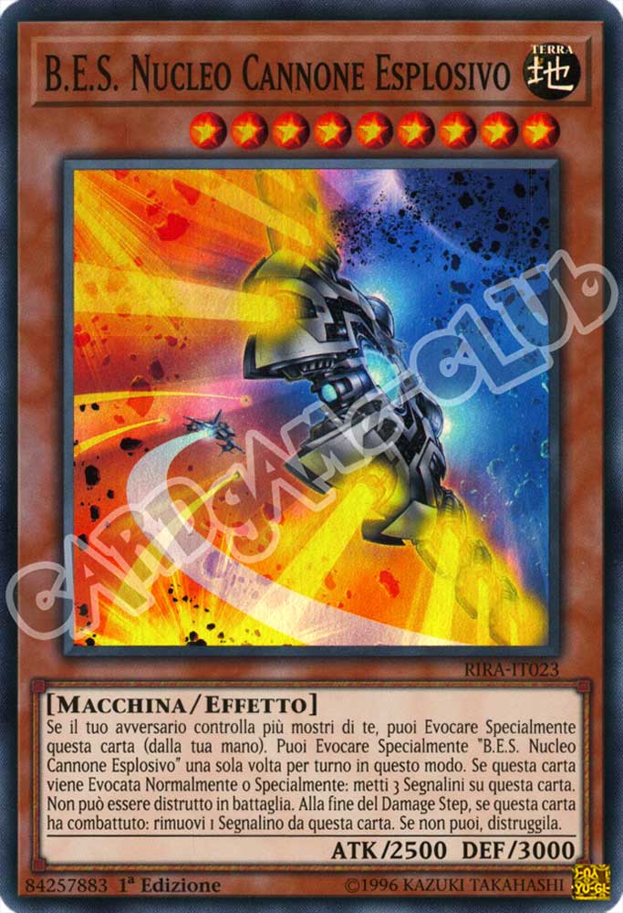 RIRA-IT023 B.E.S. Nucleo Cannone Esplosivo super rara 1a Edizione (IT) -NEAR MINT-
