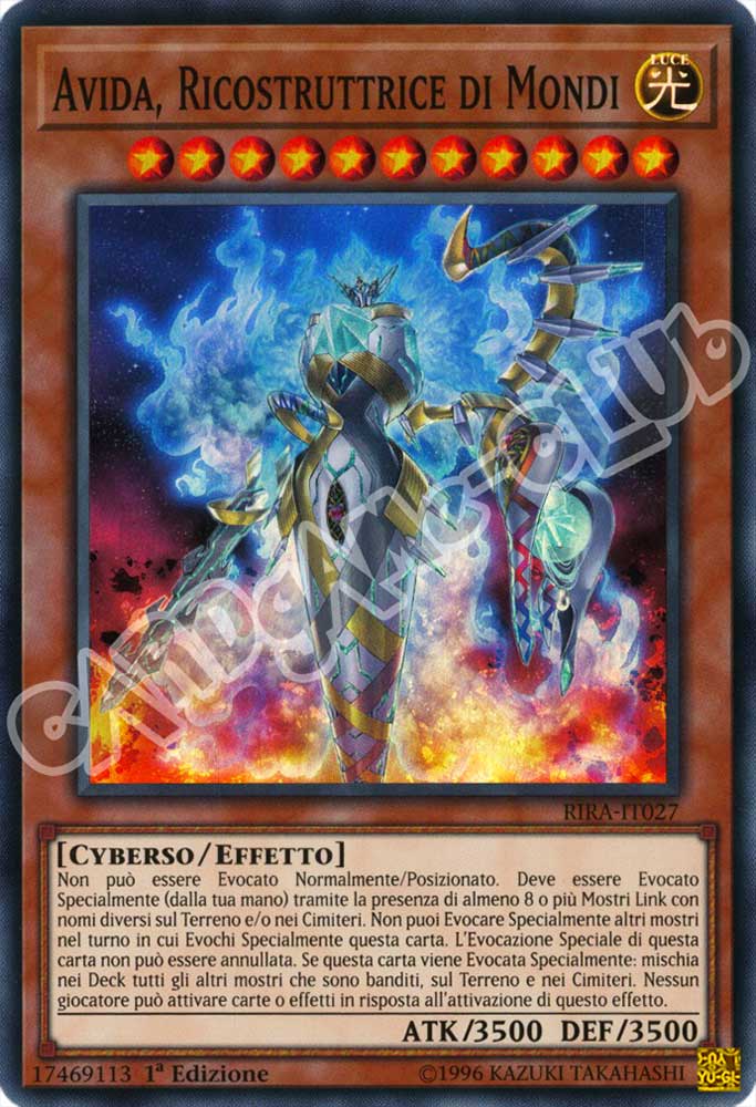 RIRA-IT027 Avida, Ricostruttrice di Mondi super rara 1a Edizione (IT) -NEAR MINT-