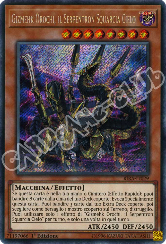 RIRA-IT029 Gizmehk Orochi, il Serpentron Squarcia Cielo rara segreta 1a Edizione (IT) -NEAR MINT-