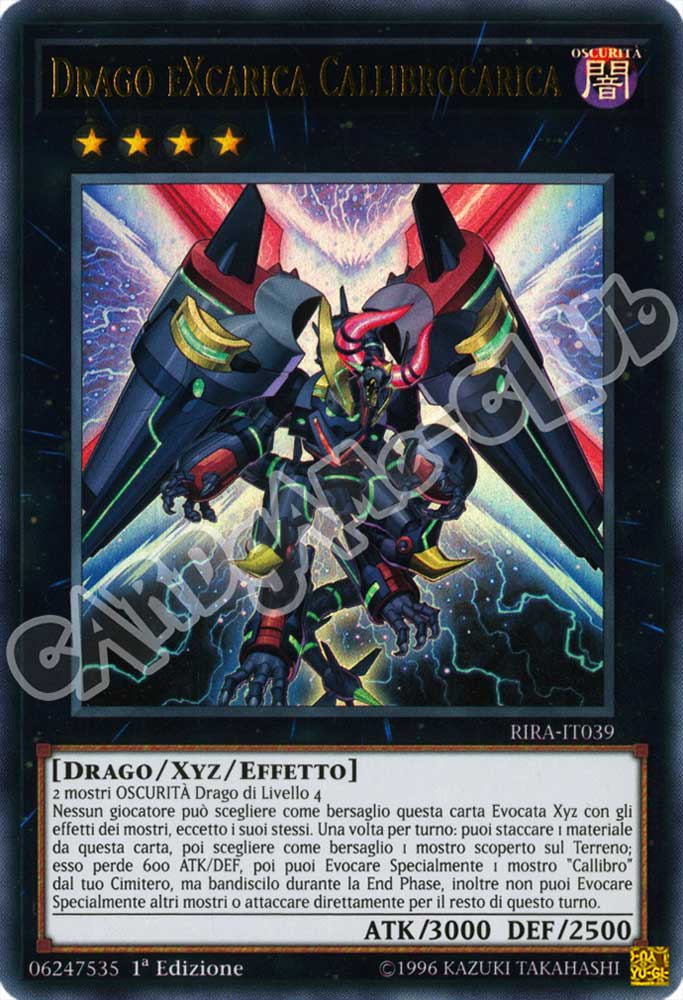 RIRA-IT039 Drago eXcarica Callibrocarica ultra rara 1a Edizione (IT) -NEAR MINT-