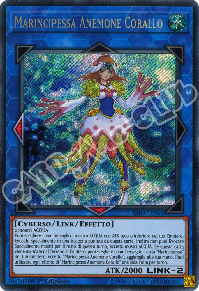 RIRA-IT041 Marincipessa Anemone Corallo rara segreta 1a Edizione (IT) -NEAR MINT-