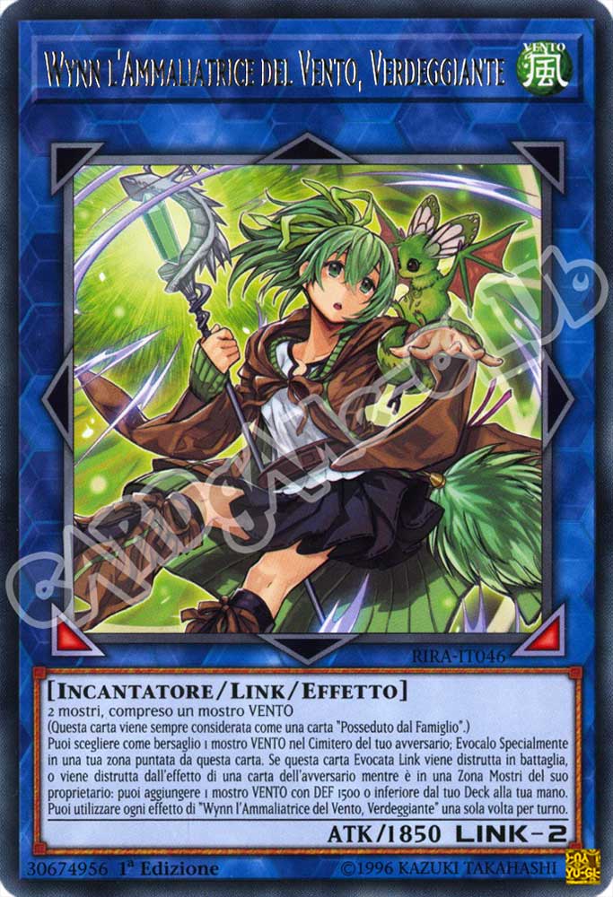 RIRA-IT046 Wynn l'Ammaliatrice del Vento, Verdeggiante rara 1a Edizione (IT) -NEAR MINT-