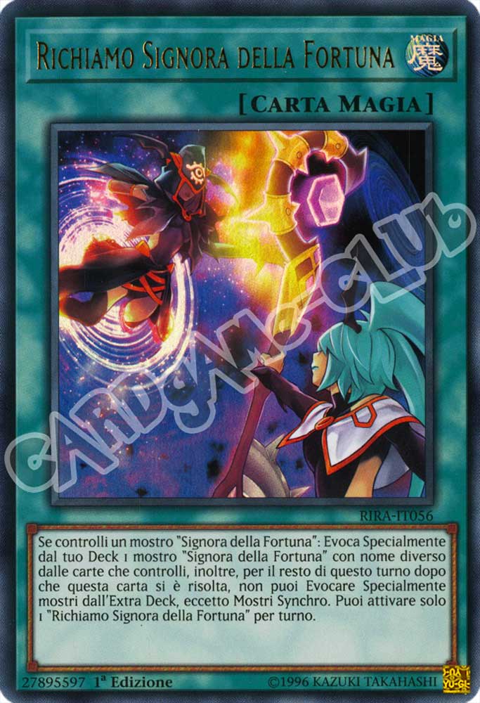 RIRA-IT056 Richiamo Signora della Fortuna ultra rara 1a Edizione (IT) -NEAR MINT-