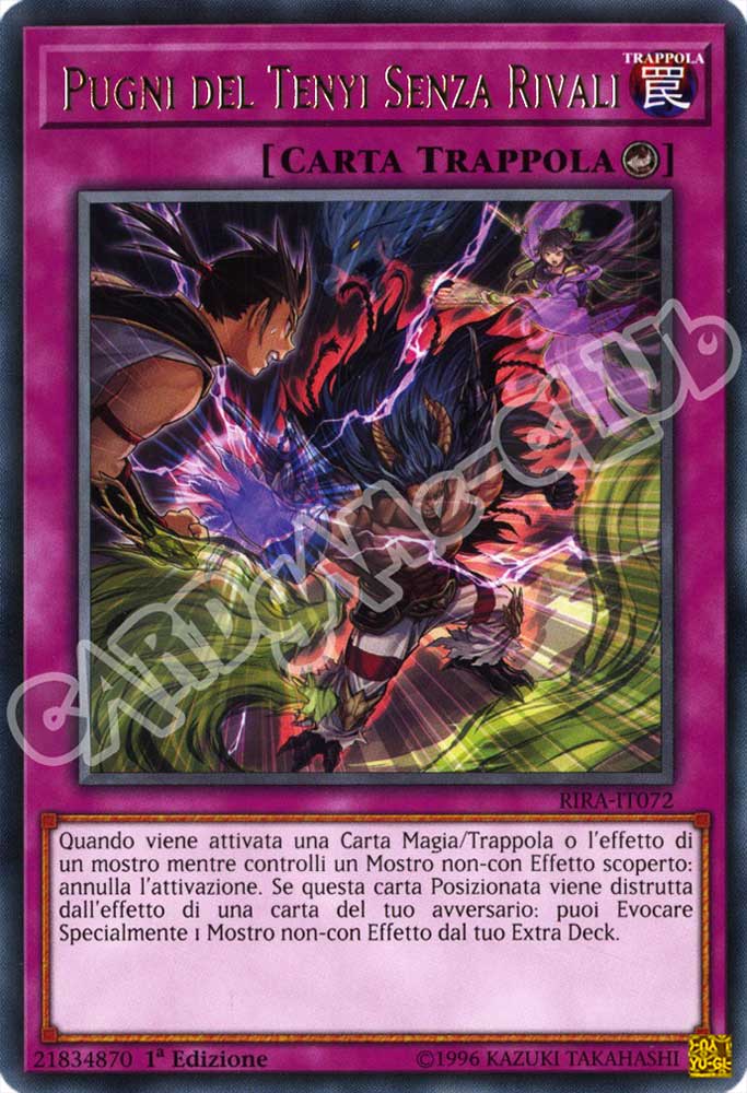 RIRA-IT072 Pugni del Tenyi Senza Rivali rara 1a Edizione (IT) -NEAR MINT-