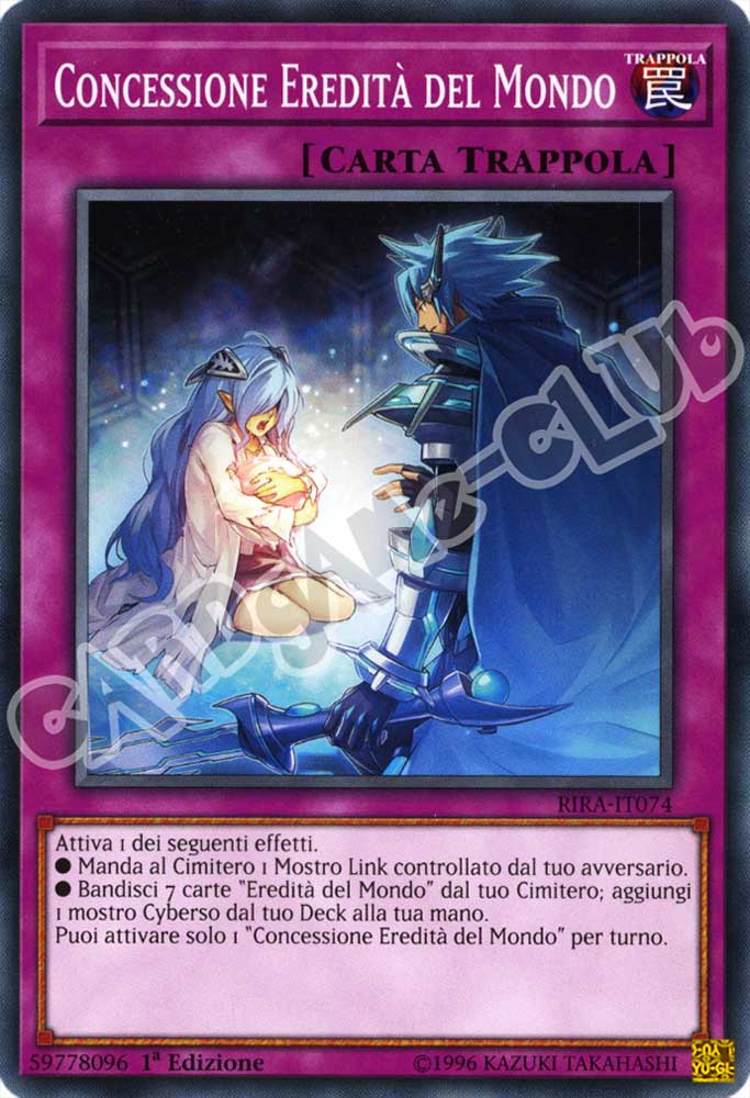 RIRA-IT074 Concessione Eredita' del Mondo comune 1a Edizione (IT) -NEAR MINT-