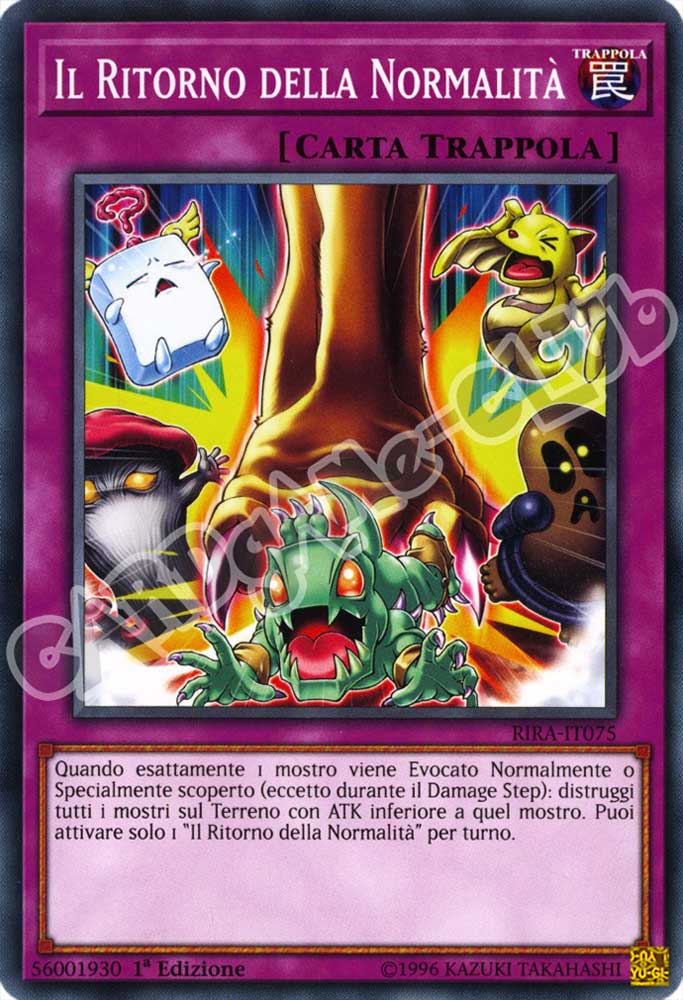 RIRA-IT075 Il Ritorno della Normalita' comune 1a Edizione (IT) -NEAR MINT-